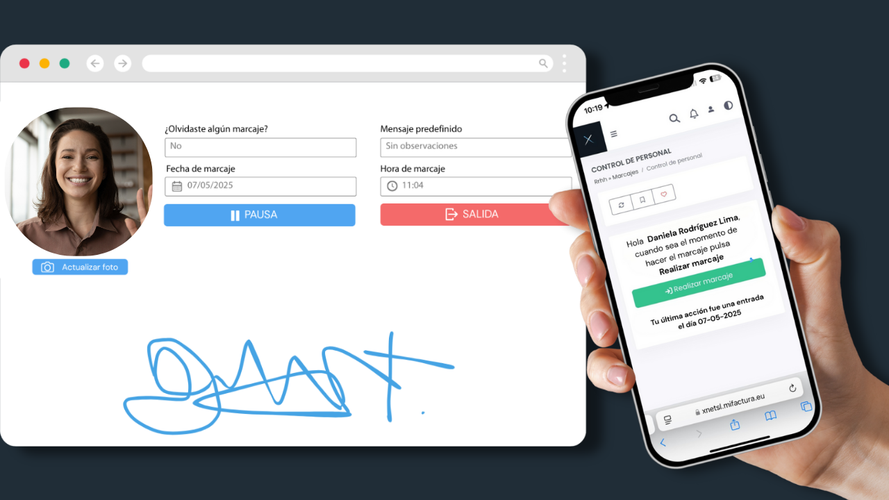 Programa de fichaje digital para empleados- dashboard